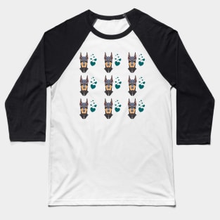 Doberman pinscher dog pattern Baseball T-Shirt